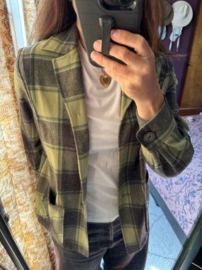 Pendleton 49er Plaid Green and Blue Women's Wool Jacket